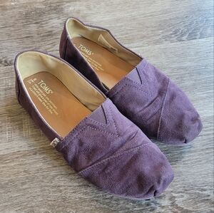 Toms | Purple Faux Leather Flats